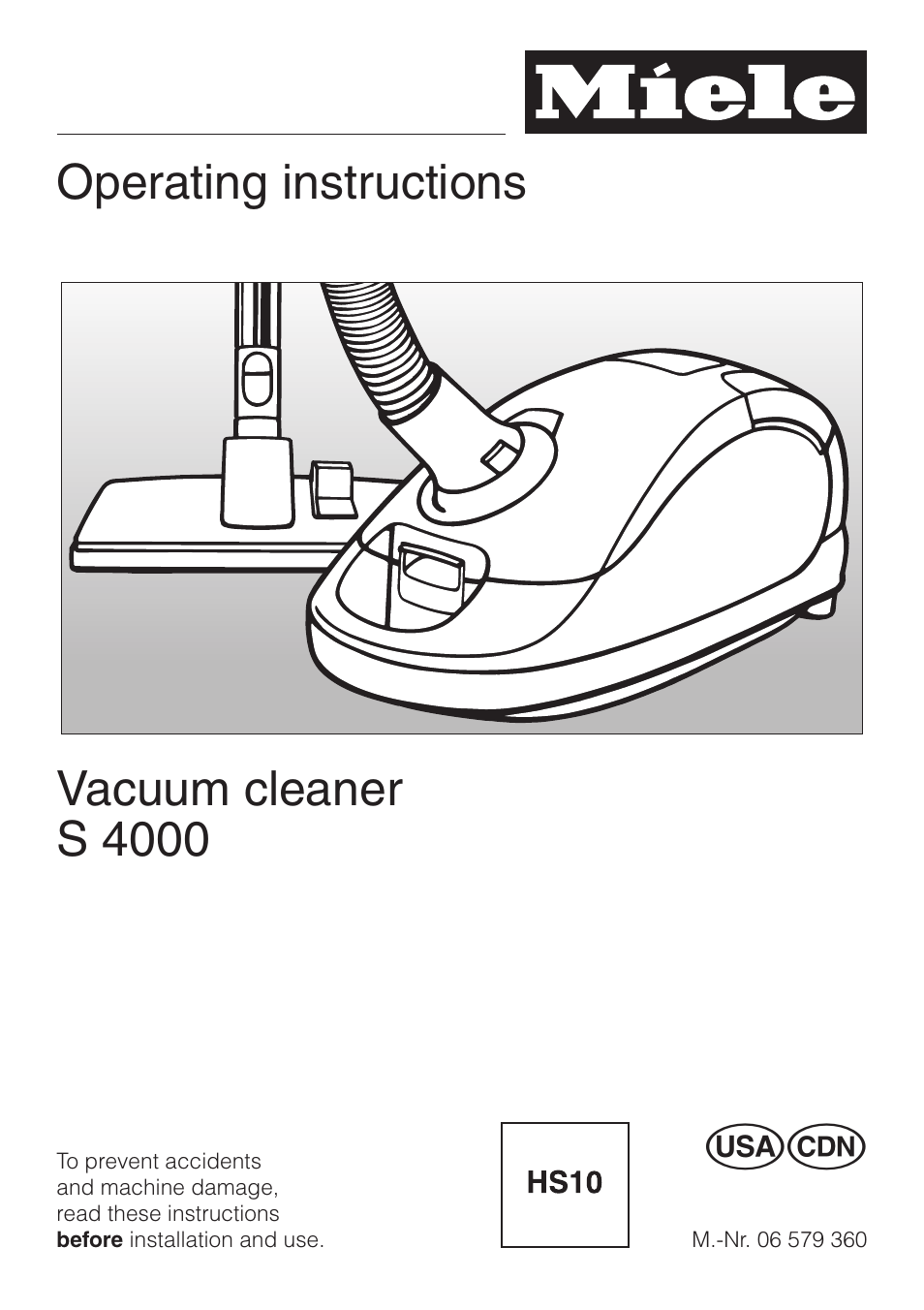 Miele S 4000 User Manual | 48 pages