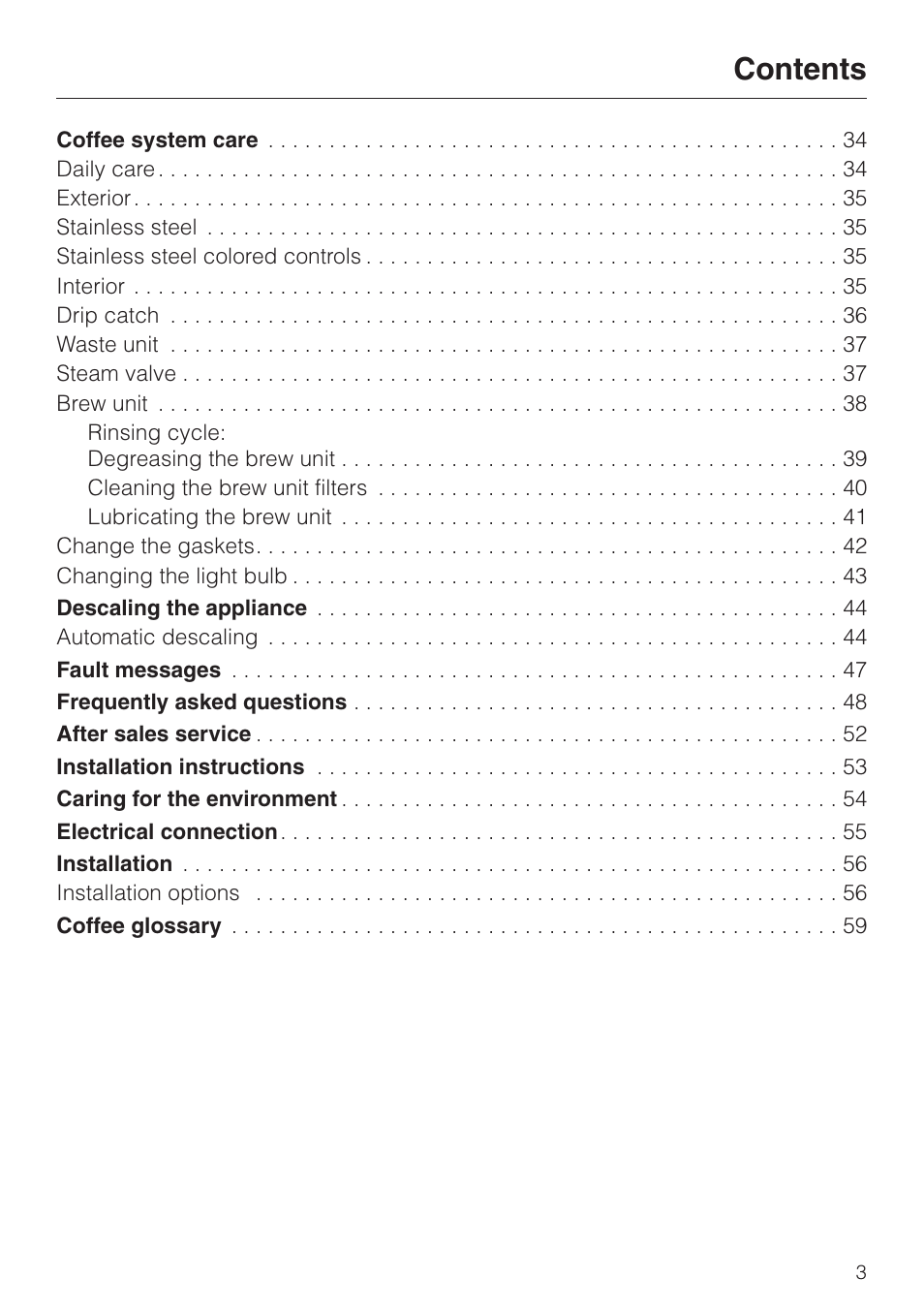 Miele CVA 615 User Manual | Page 3 / 60