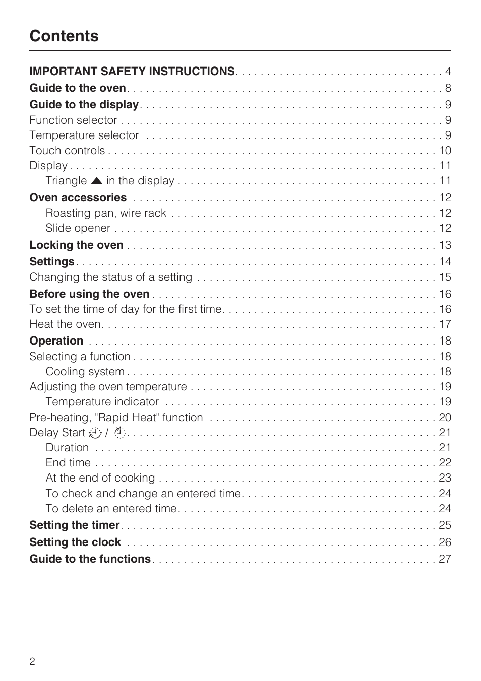 Miele H 4744 BP User Manual | Page 2 / 64