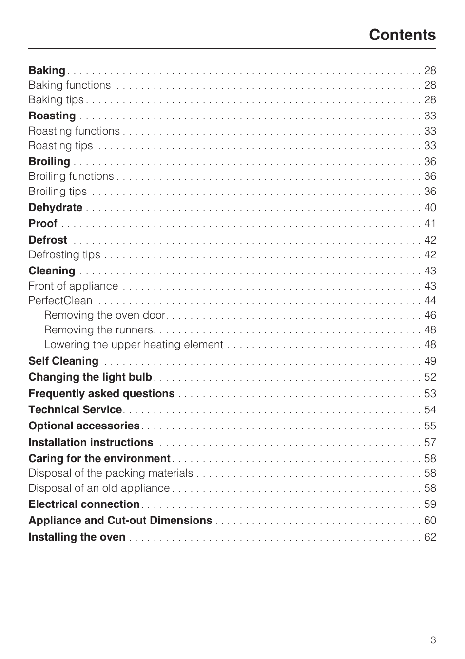 Miele H 4744 BP User Manual | Page 3 / 64