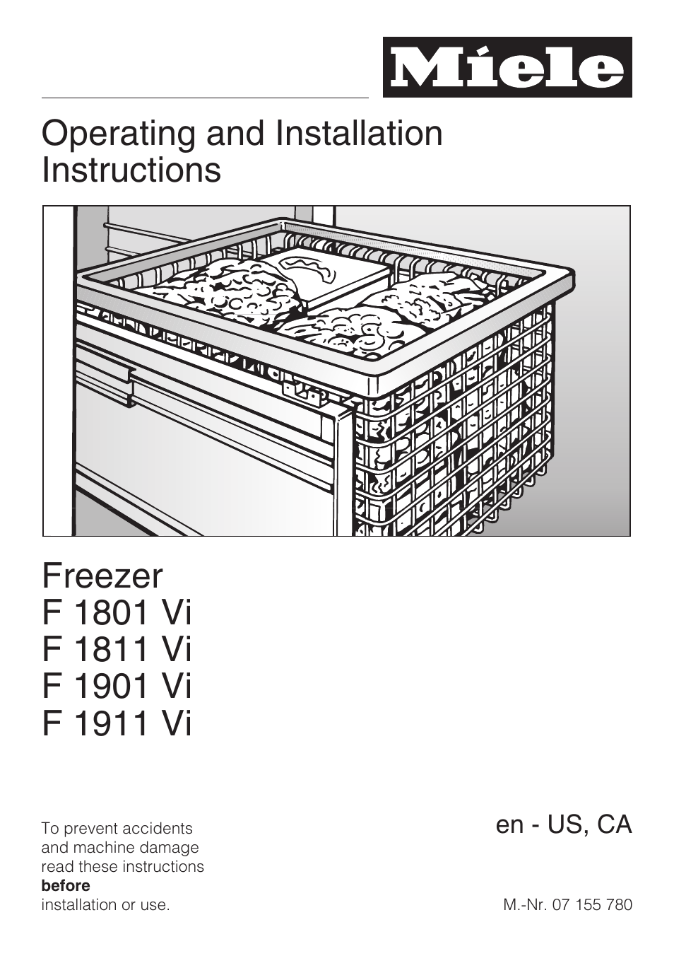 Miele F1911VI User Manual | 76 pages