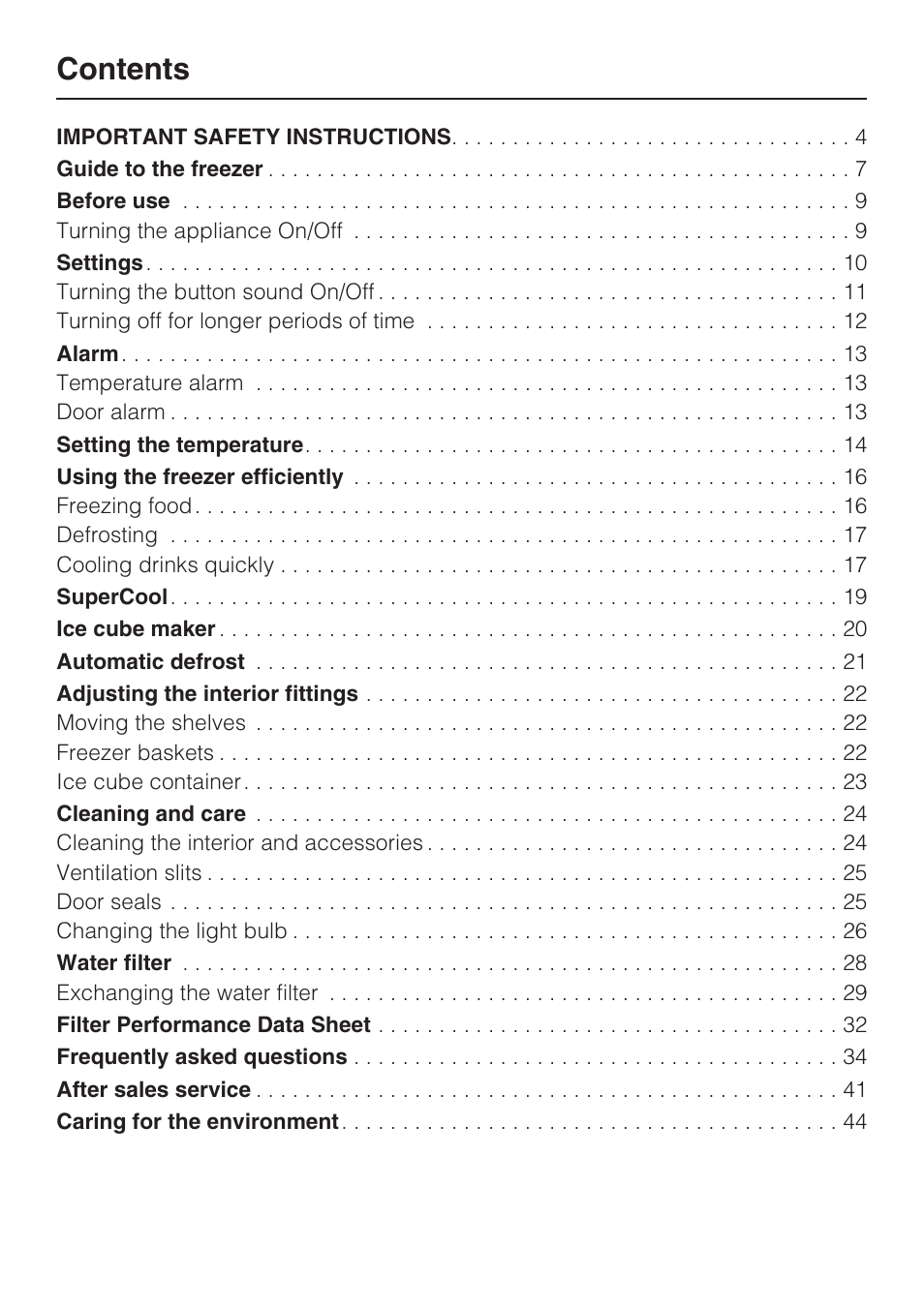 Miele F1911VI User Manual | Page 2 / 76