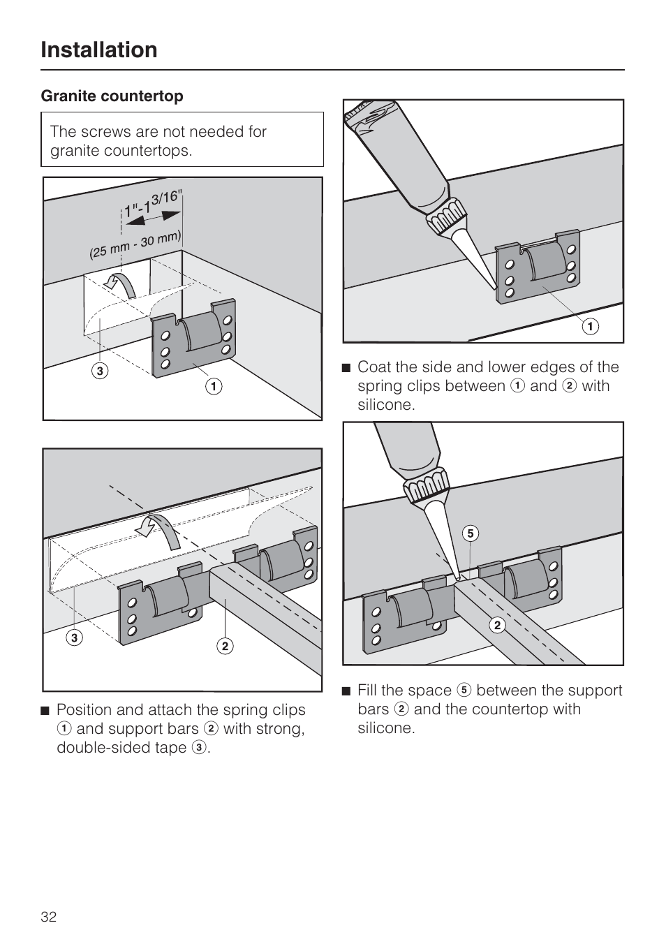 Installation | Miele CS1411 User Manual | Page 32 / 36