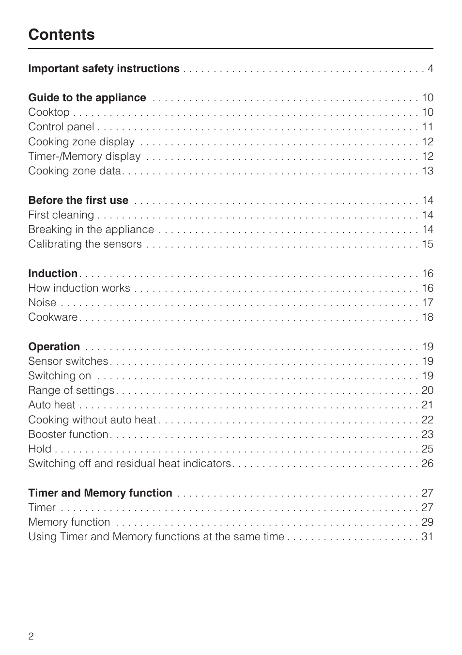 Miele KM 5993 User Manual | Page 2 / 60