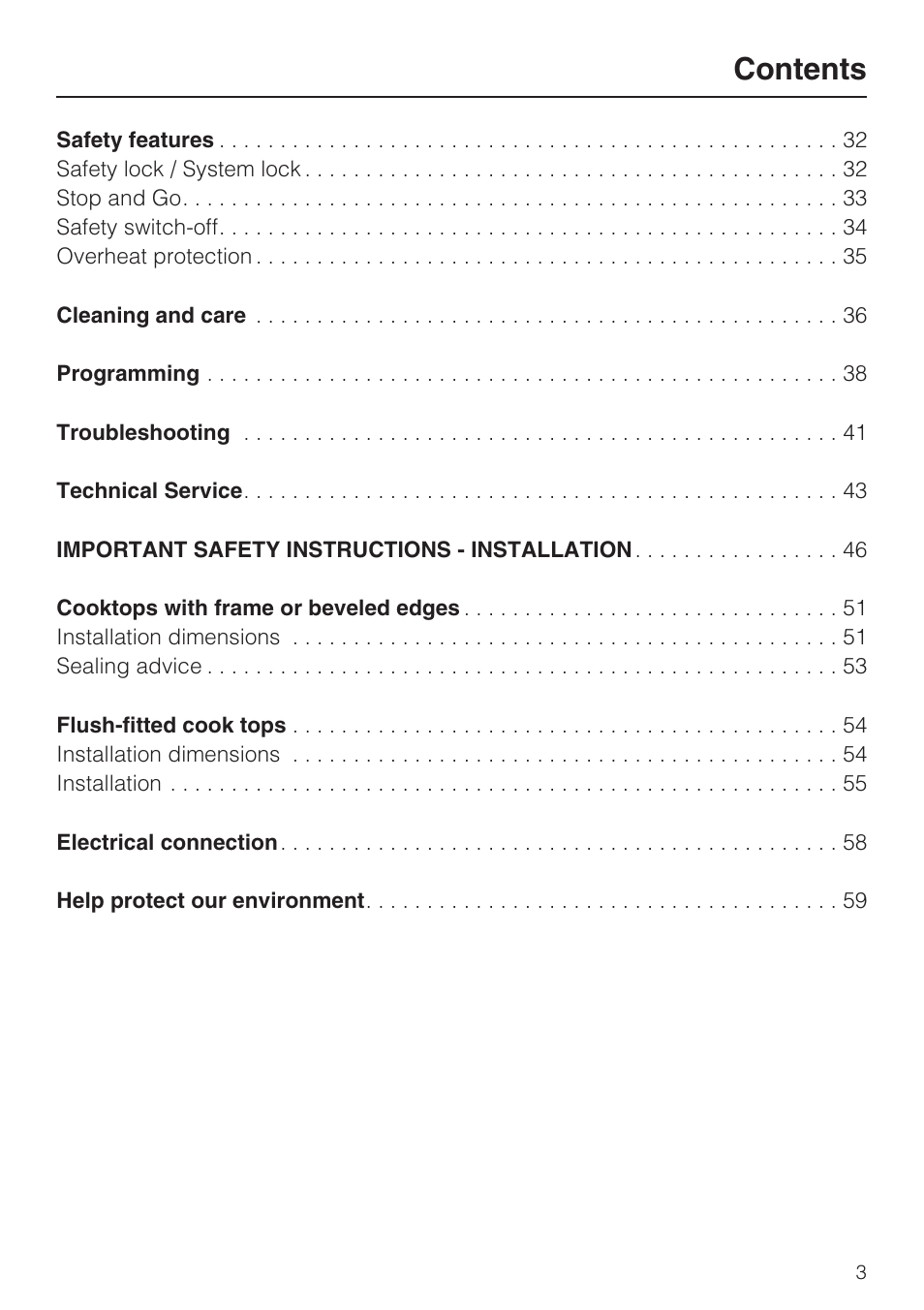 Miele KM 5993 User Manual | Page 3 / 60