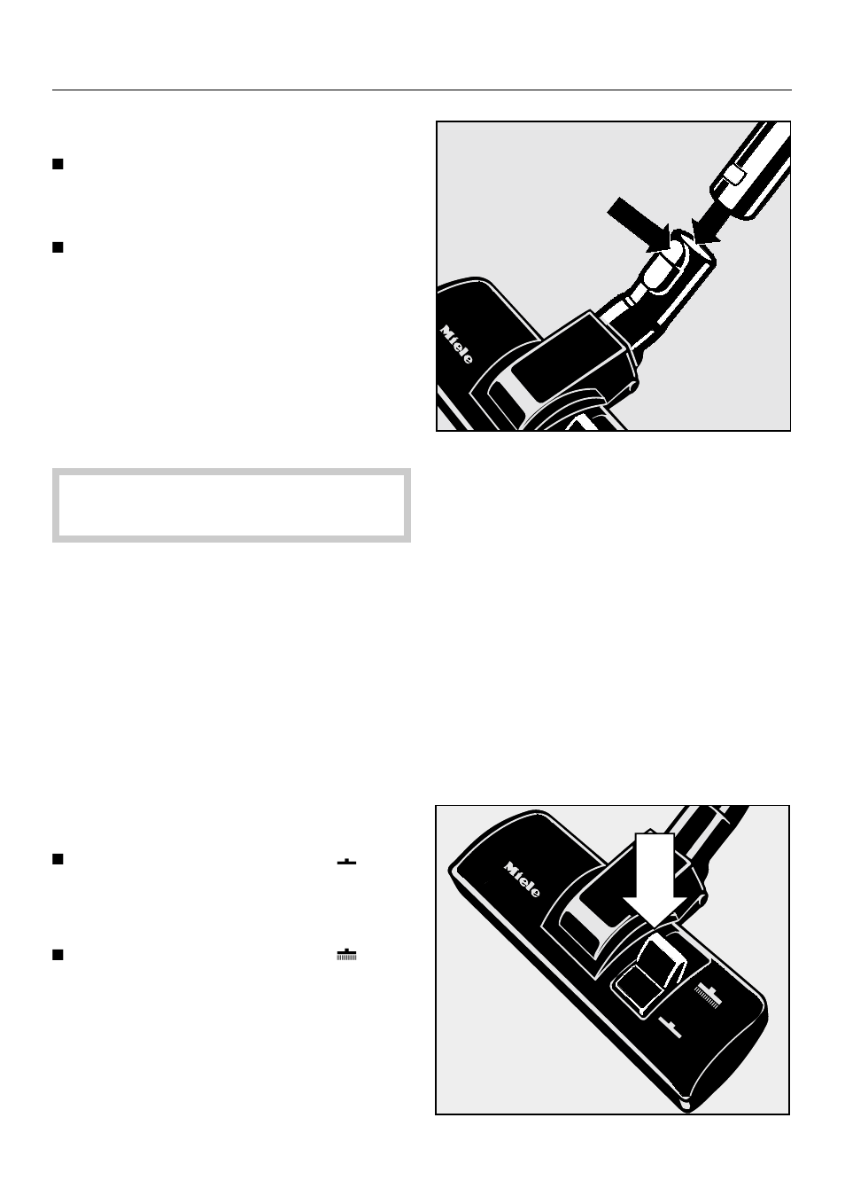Before using the vacuum, Attaching the floor brush, Adjusting the floor brush | Miele S 246i User Manual | Page 12 / 36