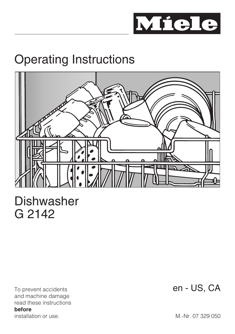 Miele G2142 User Manual | 60 pages