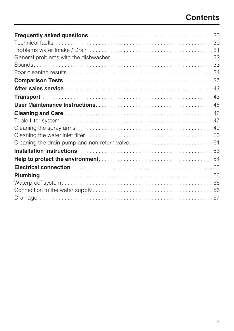 Miele G2142 User Manual | Page 3 / 60