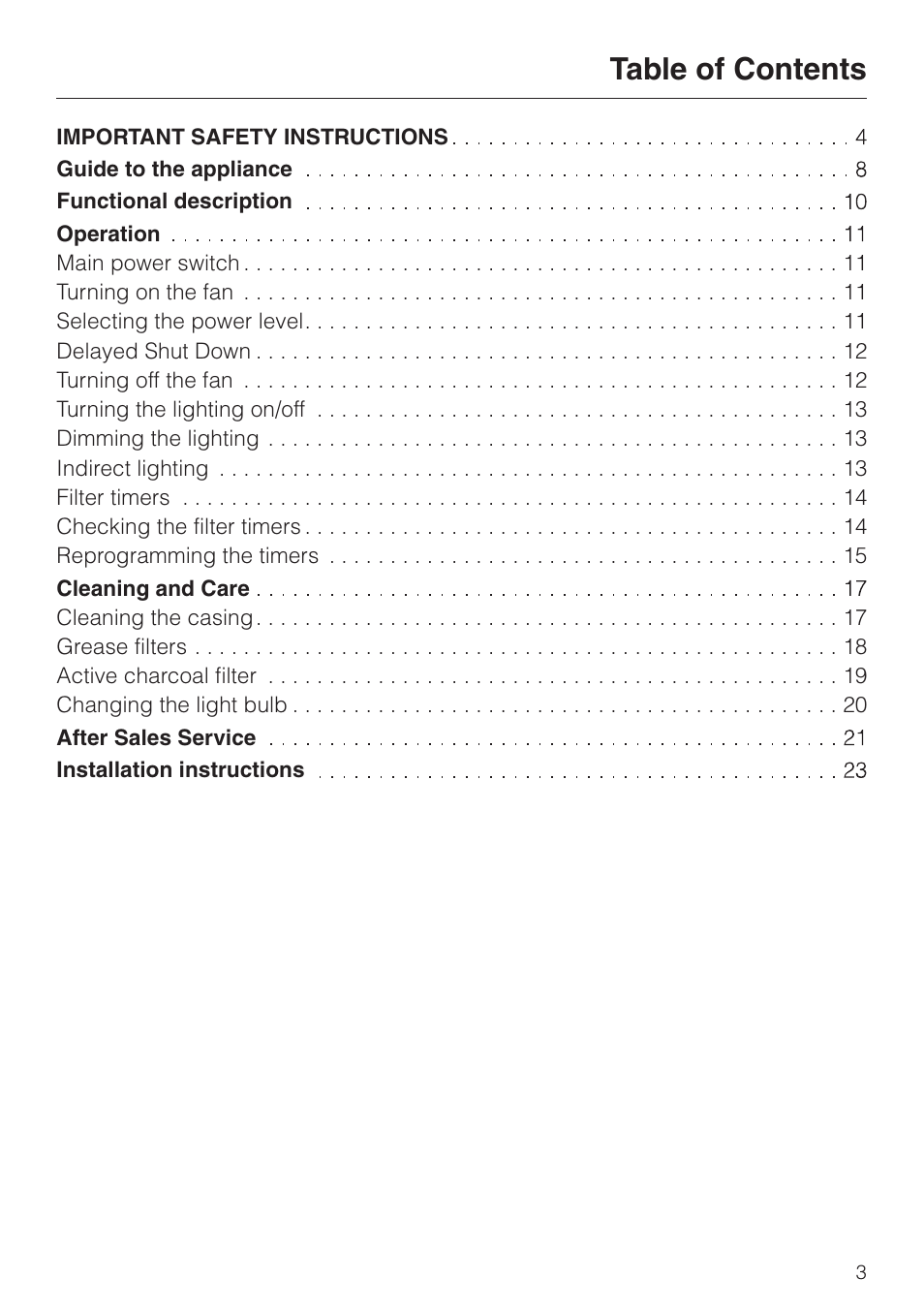 Miele DA279-3 User Manual | Page 3 / 36
