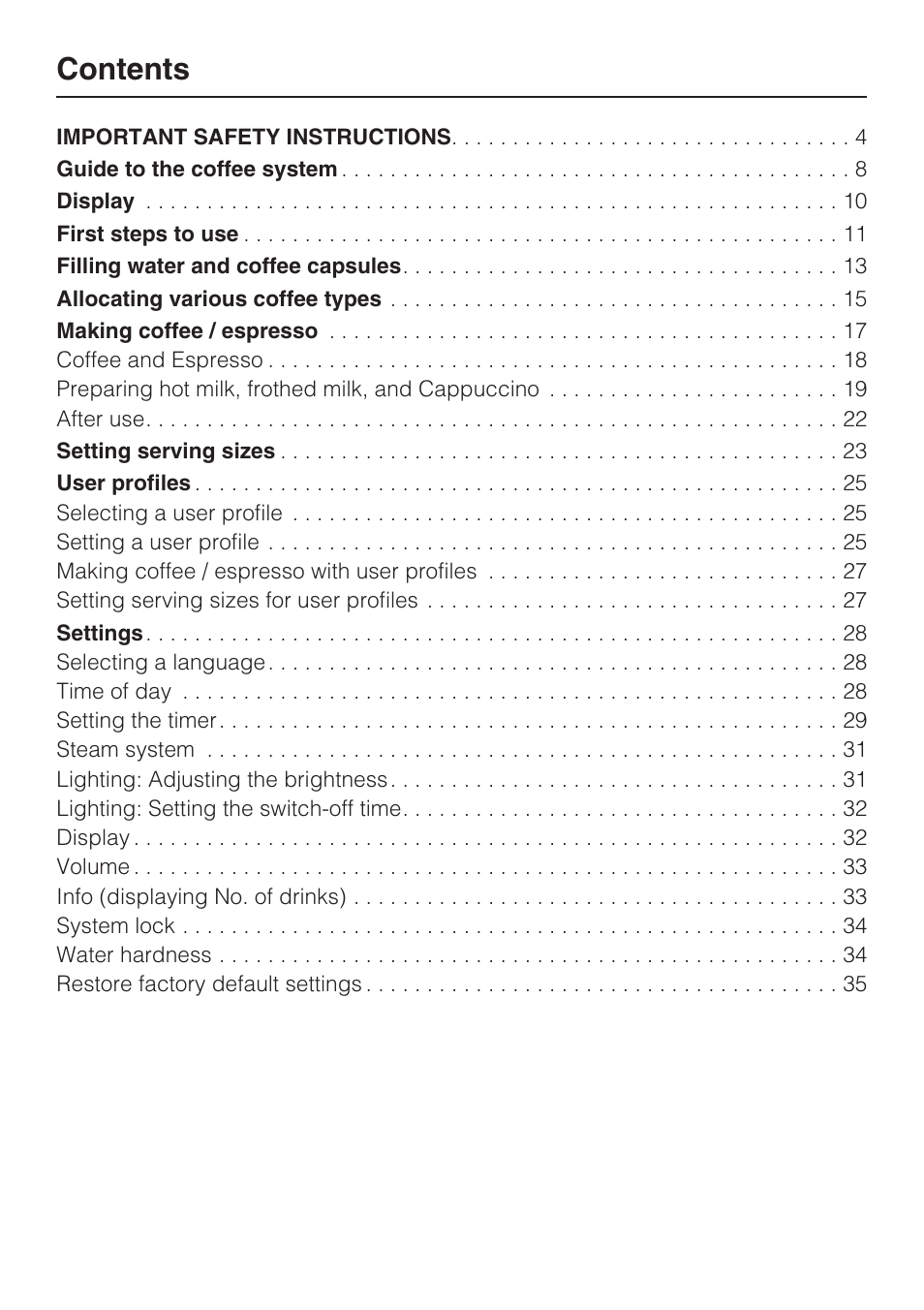 Miele CVA 2662 User Manual | Page 2 / 72