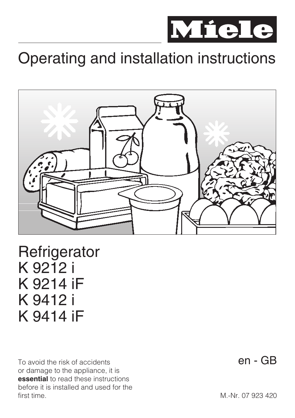 Miele K 9412 I  EN User Manual | 48 pages