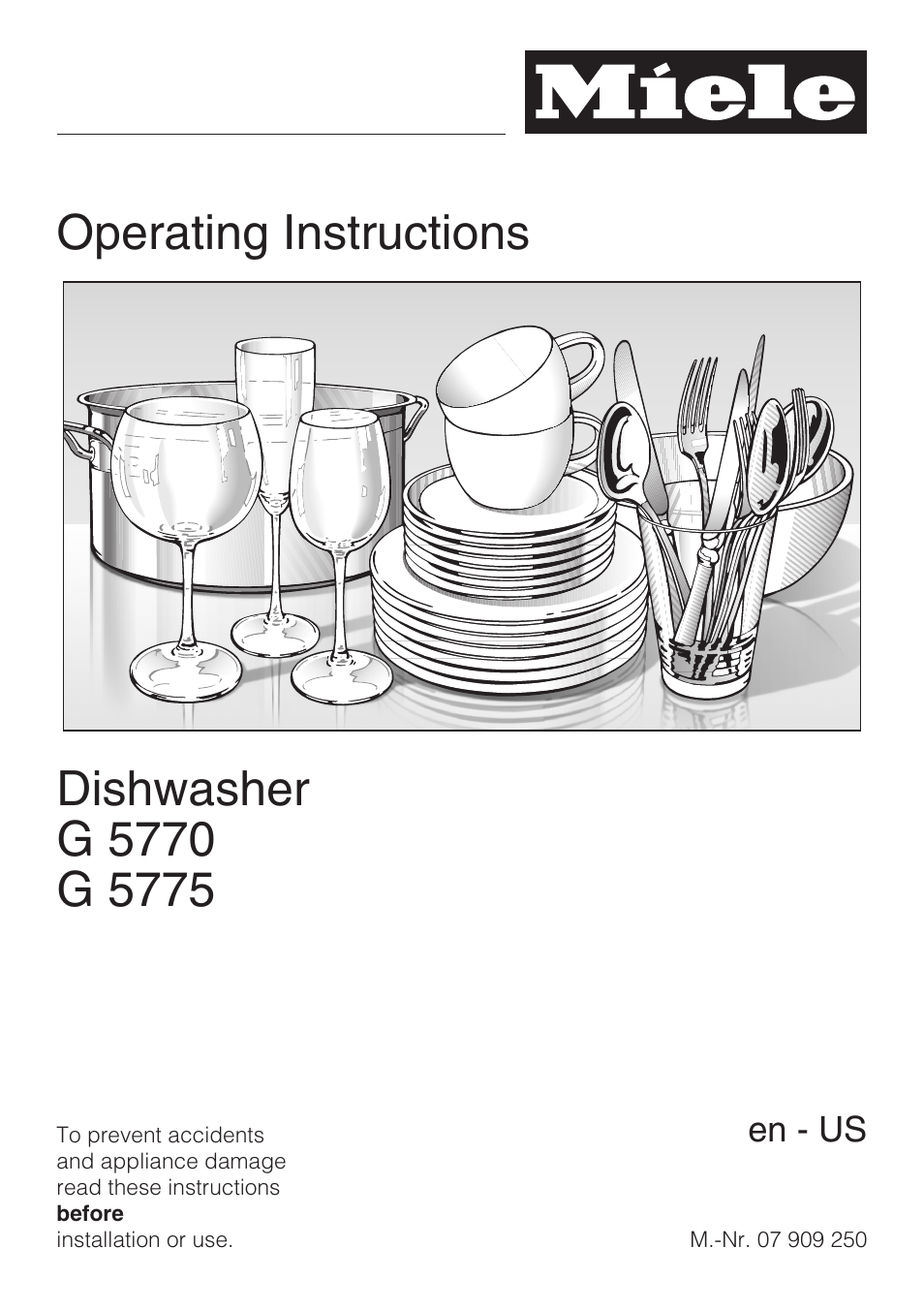 Miele G 5775 User Manual | 72 pages