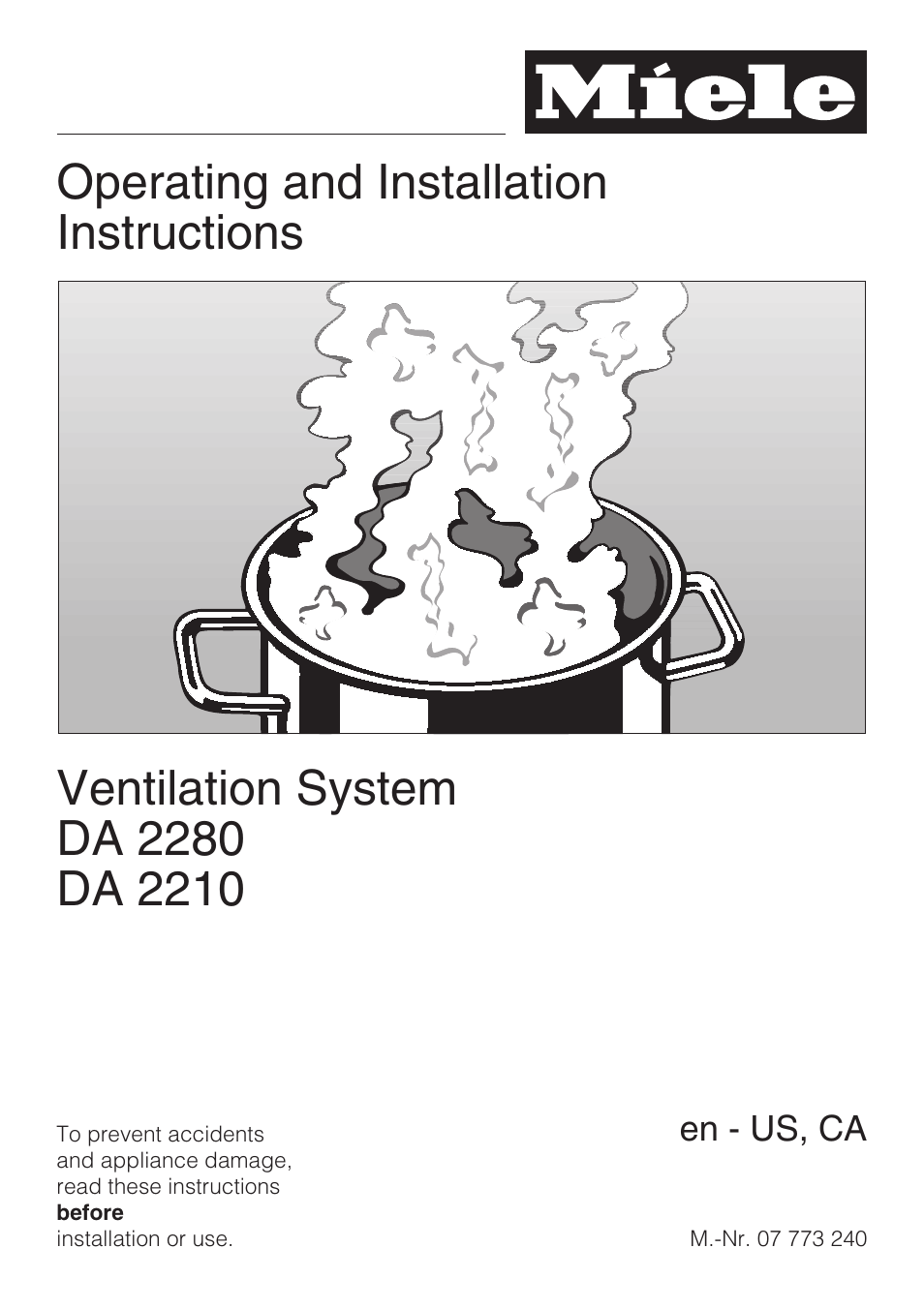 Miele DA2210 User Manual | 40 pages