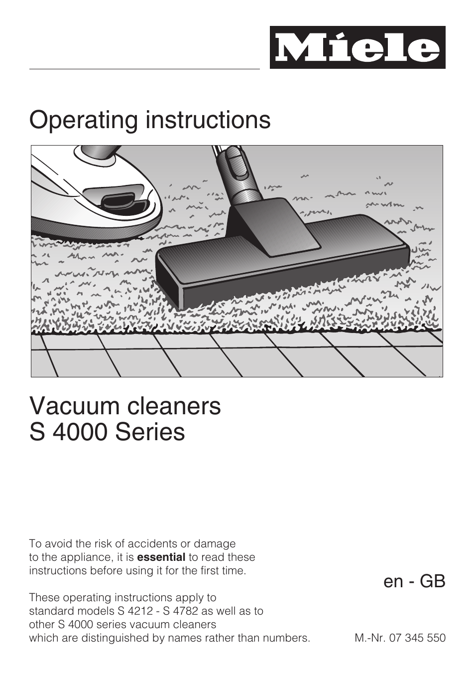 Miele S4212 User Manual | 36 pages