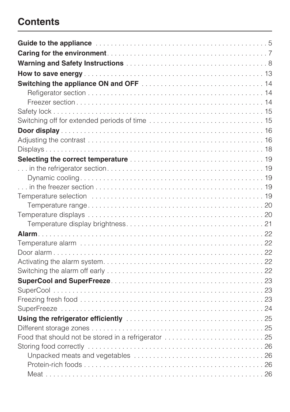 Miele KFN 8995 SD ED-1 User Manual | Page 2 / 60
