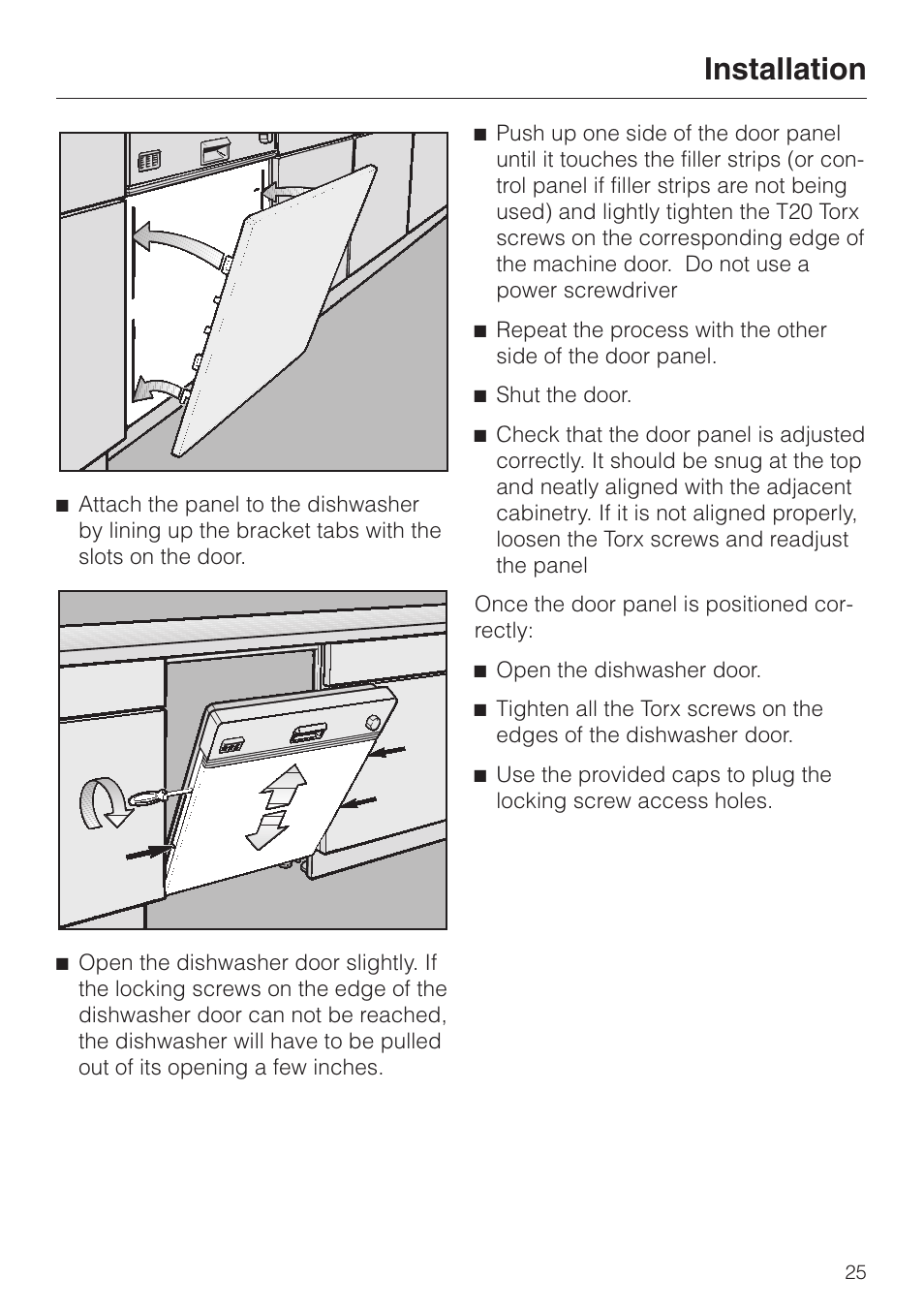 Installation | Miele HG02 User Manual | Page 25 / 40