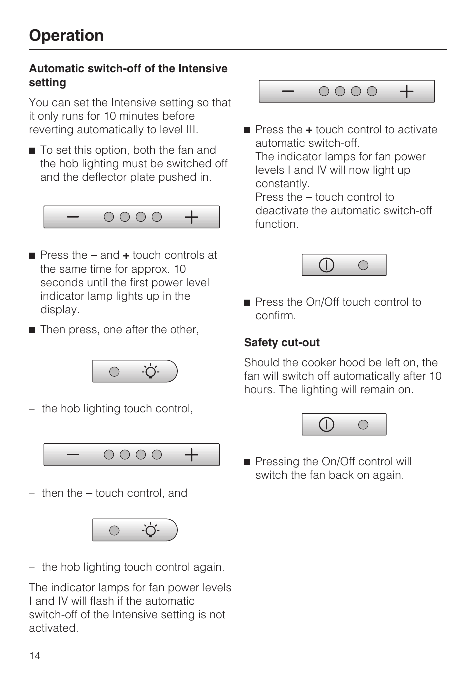 Operation | Miele DA 3190 EXT  EN User Manual | Page 14 / 40