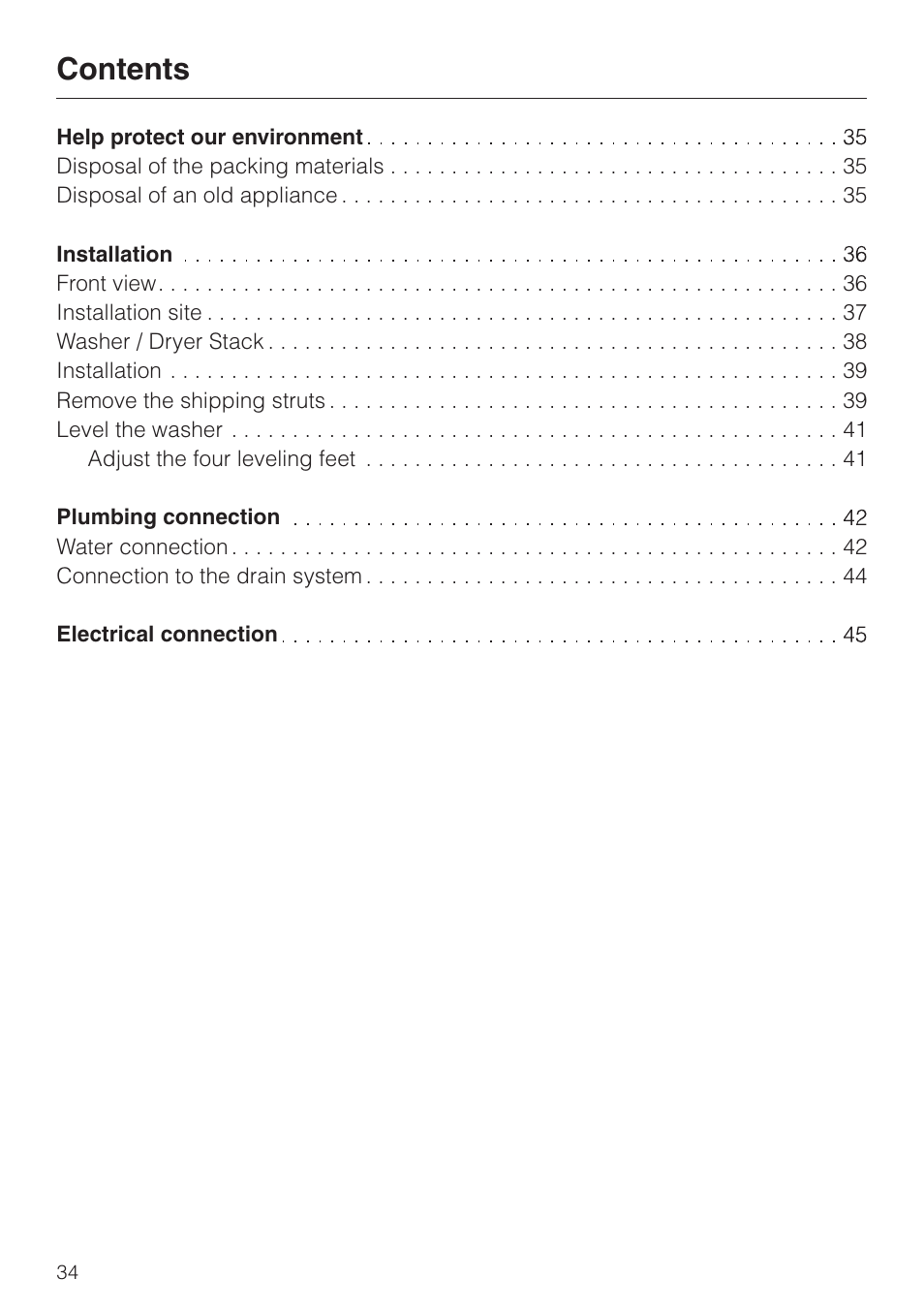 Miele NOVOTRONIC W 1986 User Manual | Page 38 / 52