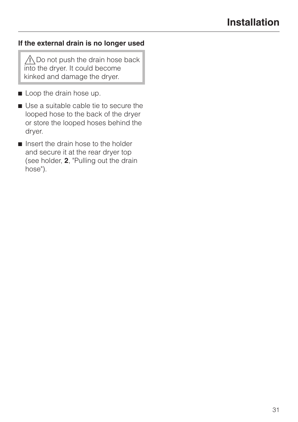 Installation | Miele T1323C User Manual | Page 35 / 36