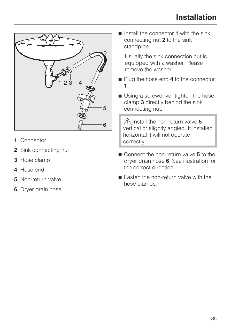 Installation | Miele TOUCHTRONIC T 8012 C User Manual | Page 39 / 40