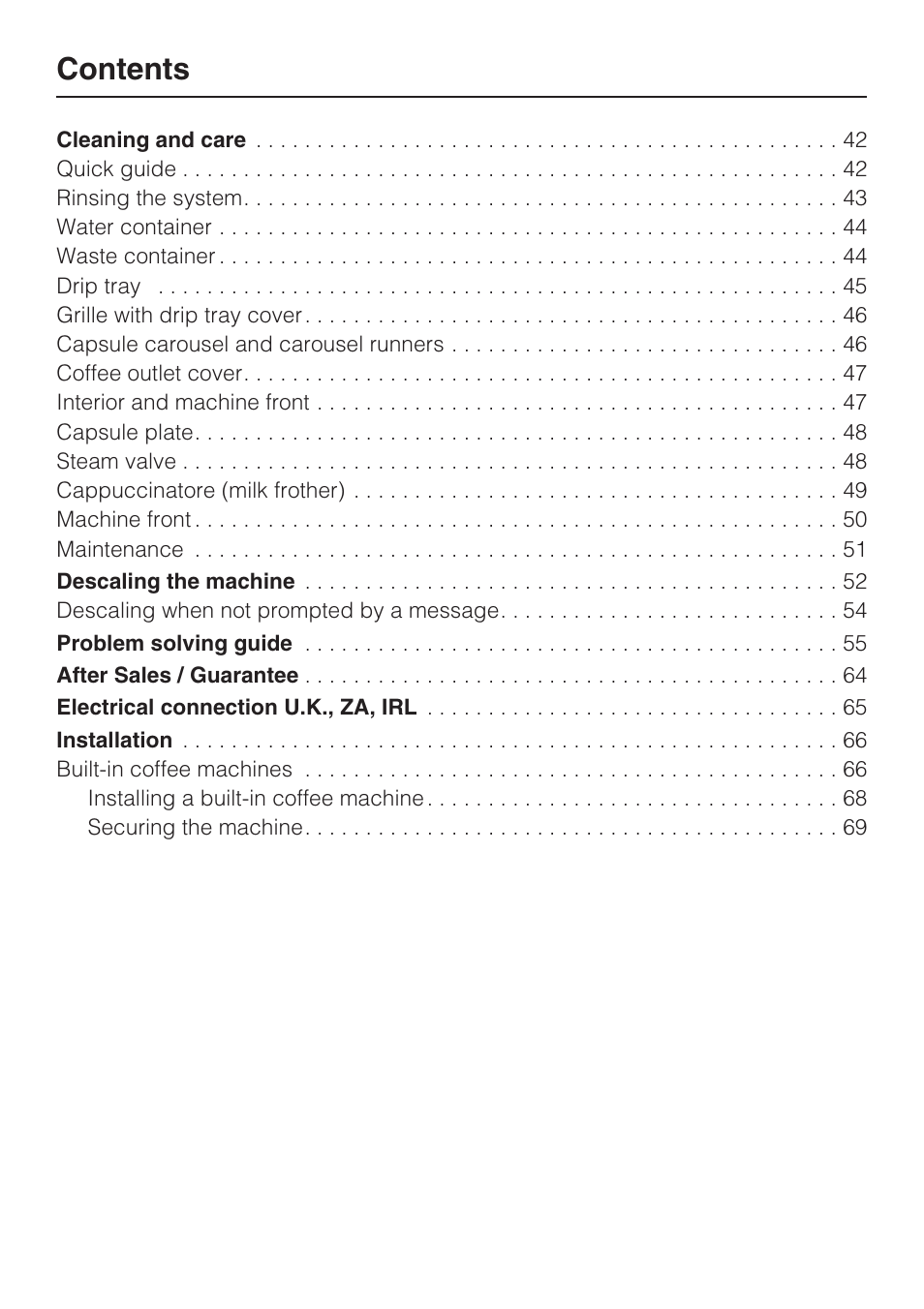 Miele CVA 3650  EN User Manual | Page 4 / 72