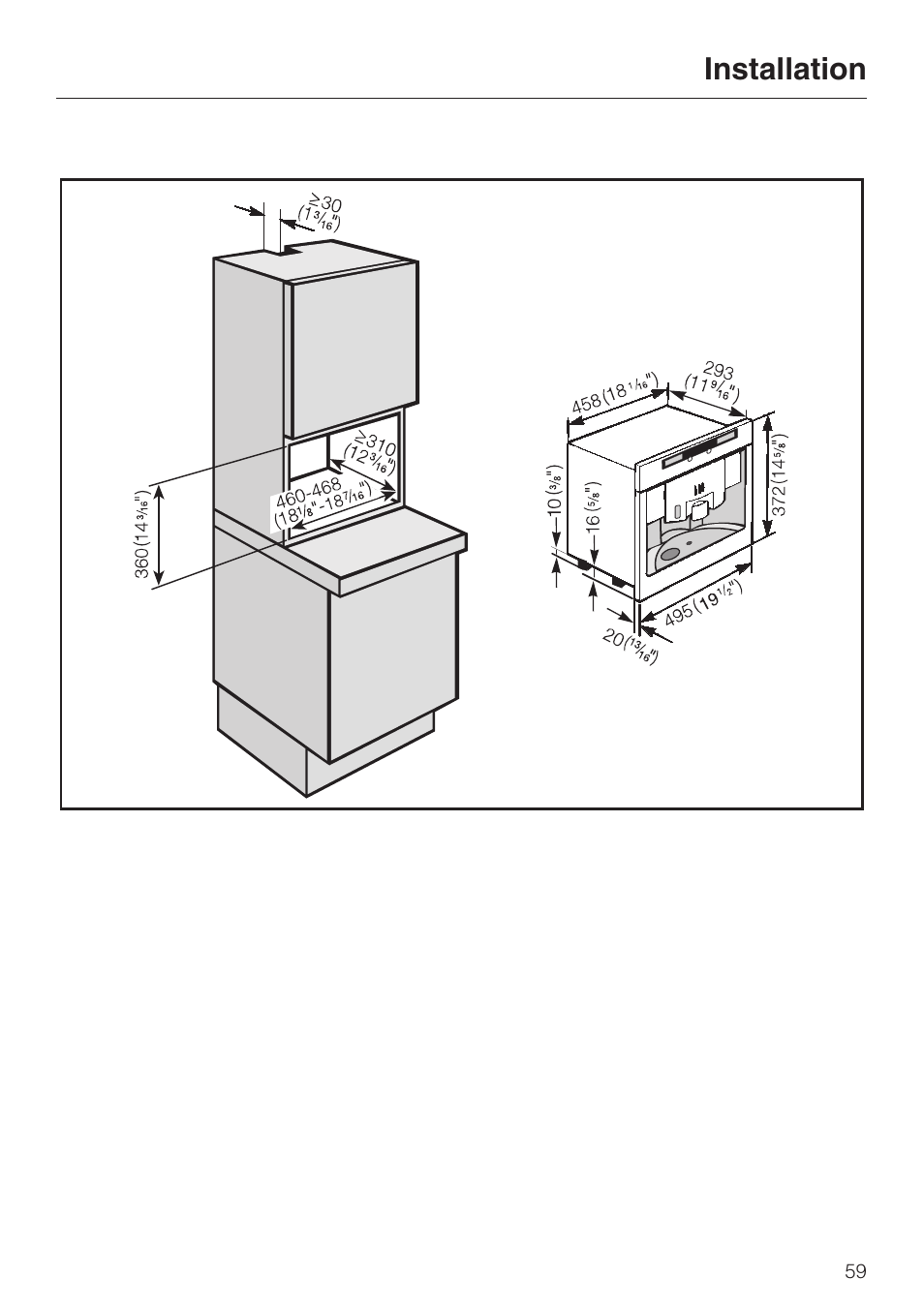 Installation | Miele CVA 2650 User Manual | Page 59 / 68