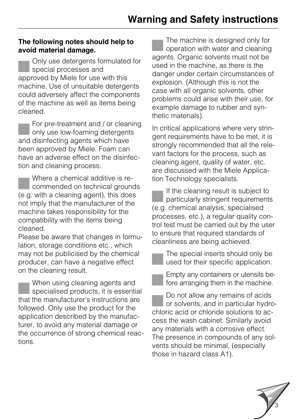 Warning and safety instructions | Miele G7859 User Manual | Page 29 / 56