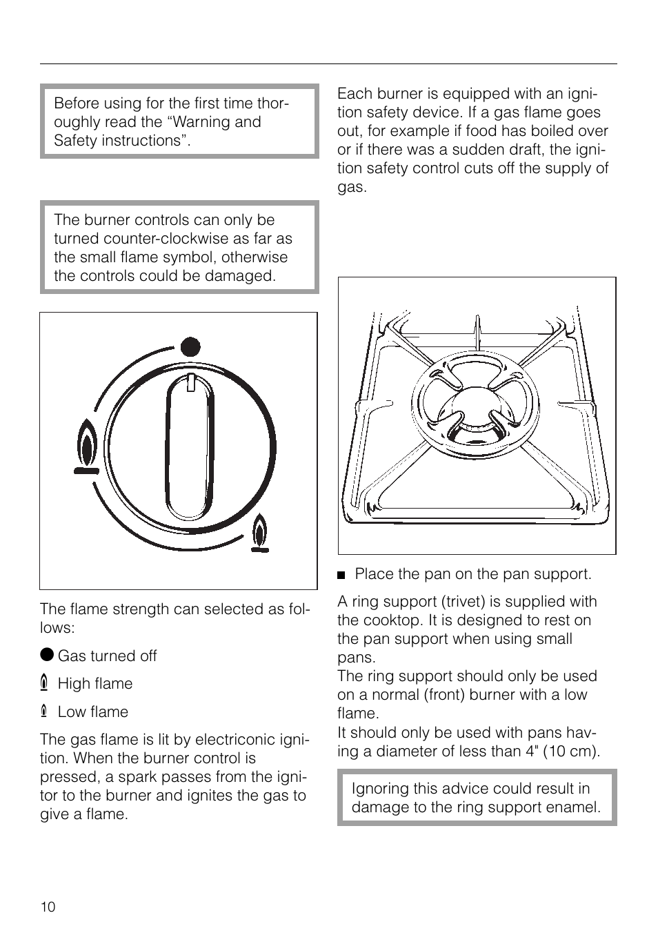 Using the cooktop | Miele KM83-2 User Manual | Page 10 / 28