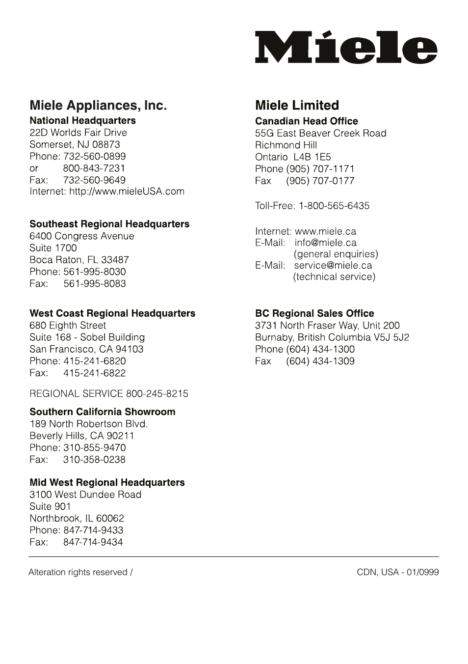 Miele KM83-2 User Manual | Page 28 / 28