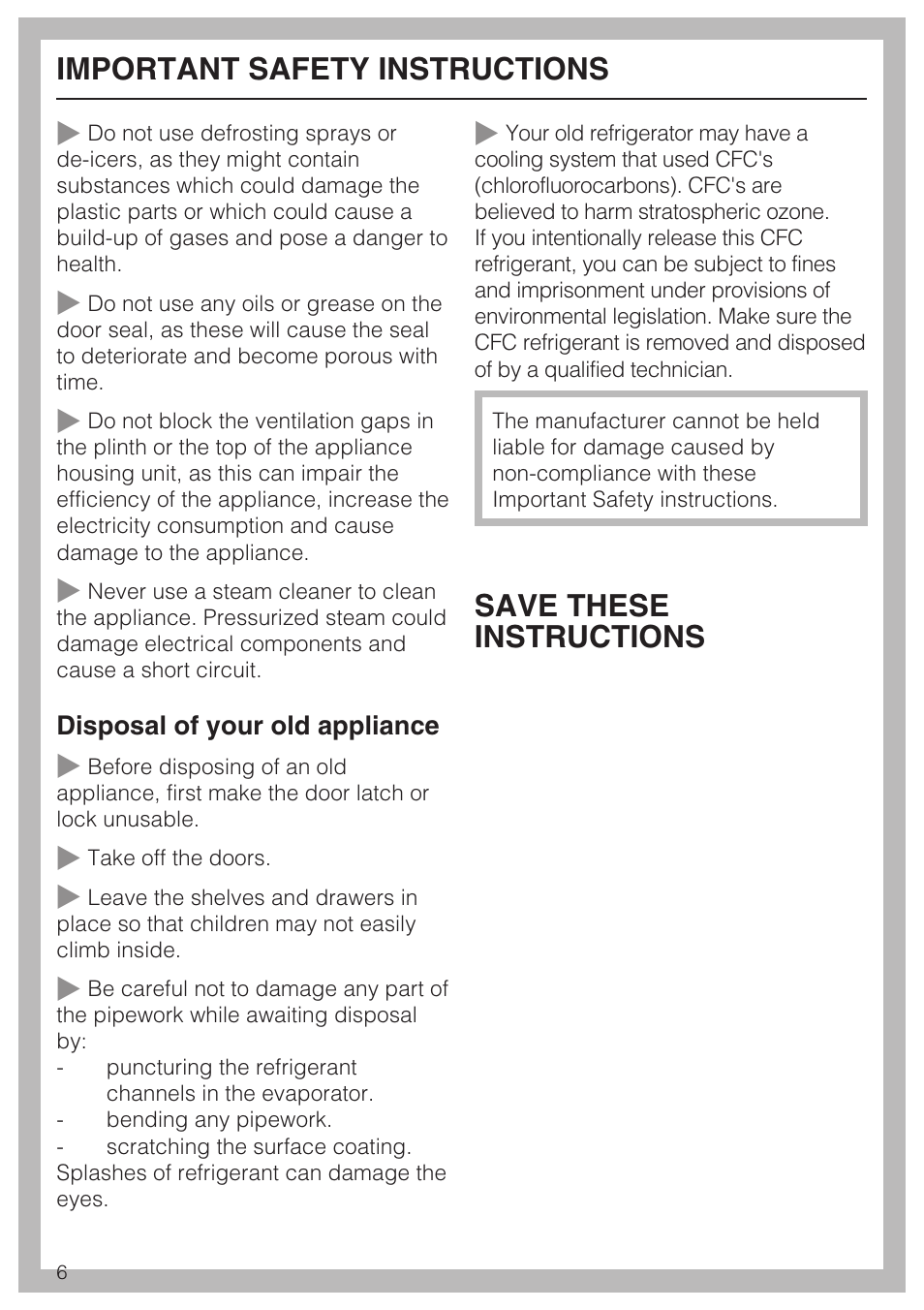 Miele KFN 9753 iD EN User Manual | Page 6 / 56