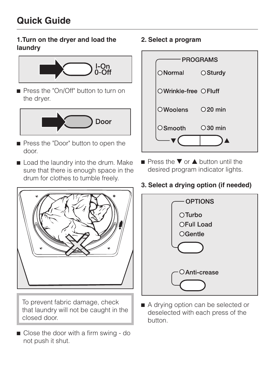 Quick guide | Miele TOUCHTRONIC T 1413 User Manual | Page 20 / 40
