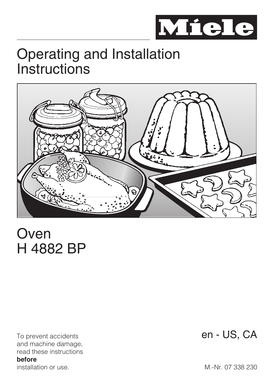 Miele OVEN H 4882 BP User Manual | 80 pages