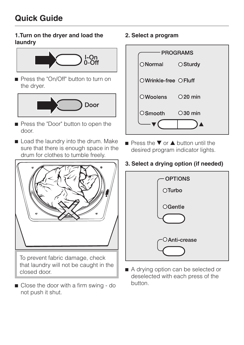 Quick guide | Miele T 1329 C User Manual | Page 22 / 44