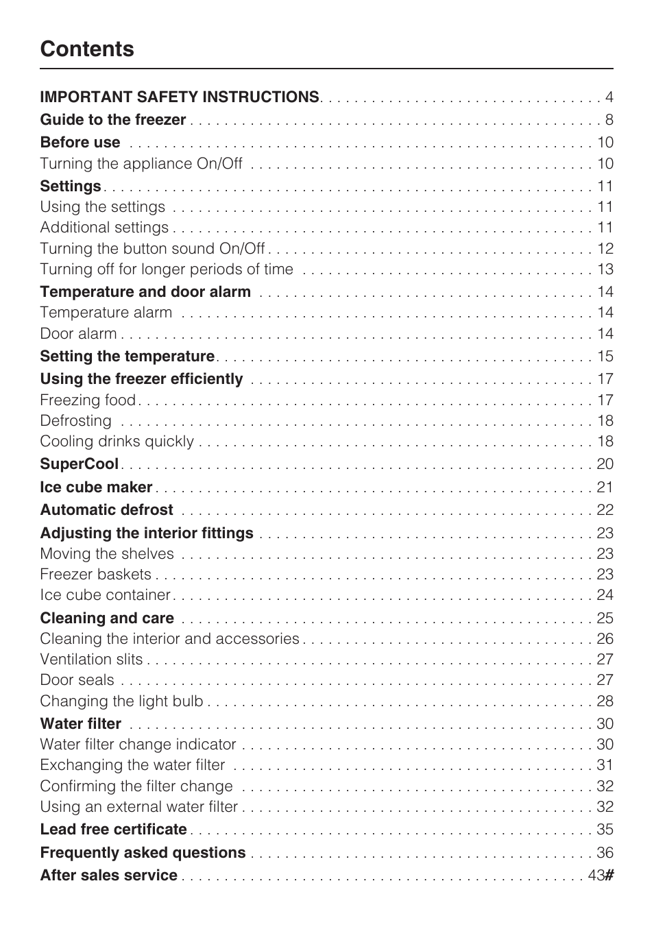 Miele F1801VI User Manual | Page 2 / 80