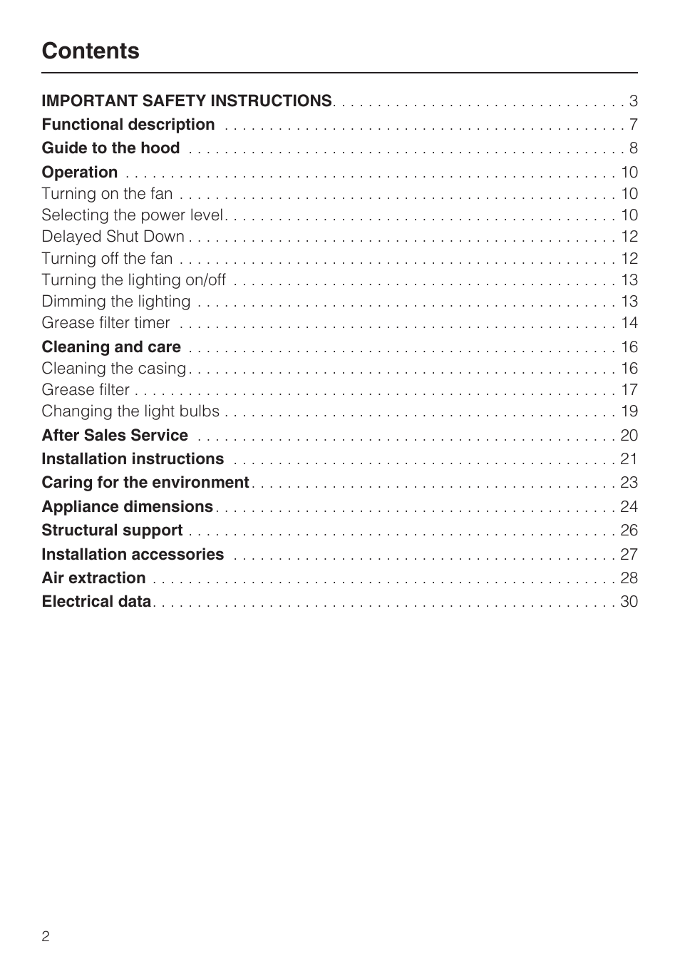 Miele DA5321D User Manual | Page 2 / 32