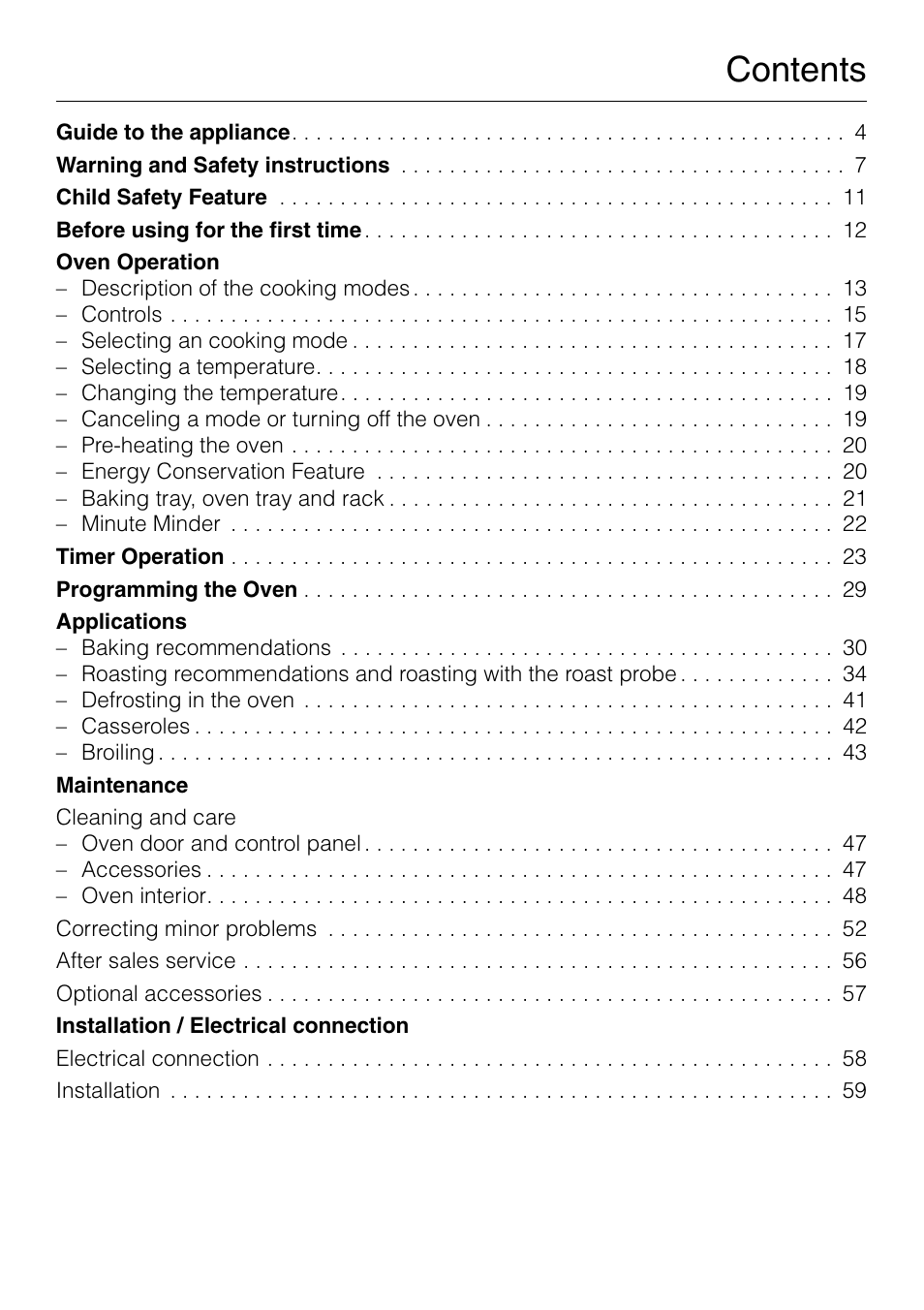 Miele H 277 B User Manual | Page 3 / 60