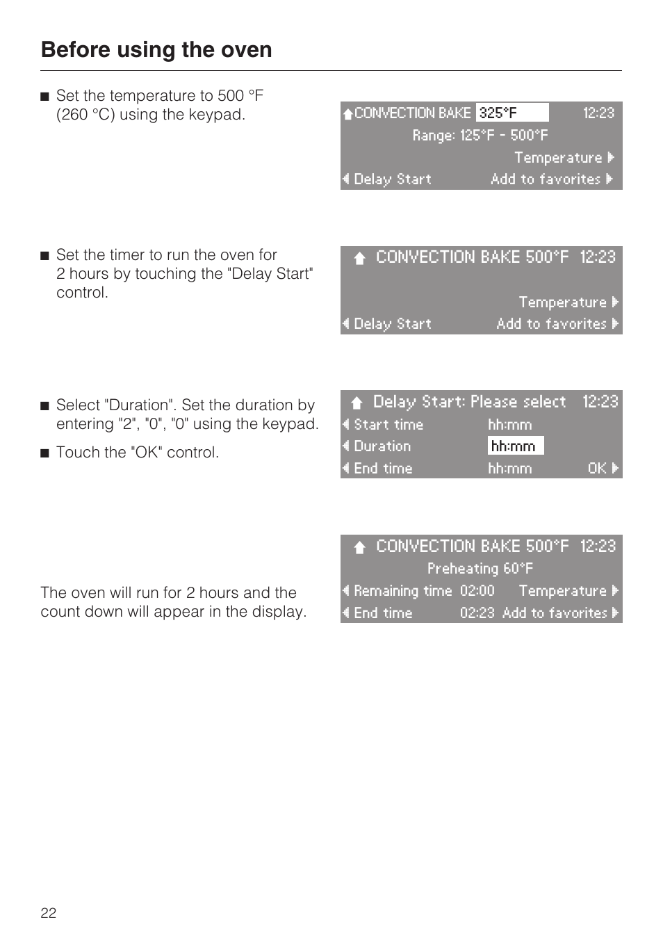 Before using the oven | Miele H4890BP2 User Manual | Page 22 / 80