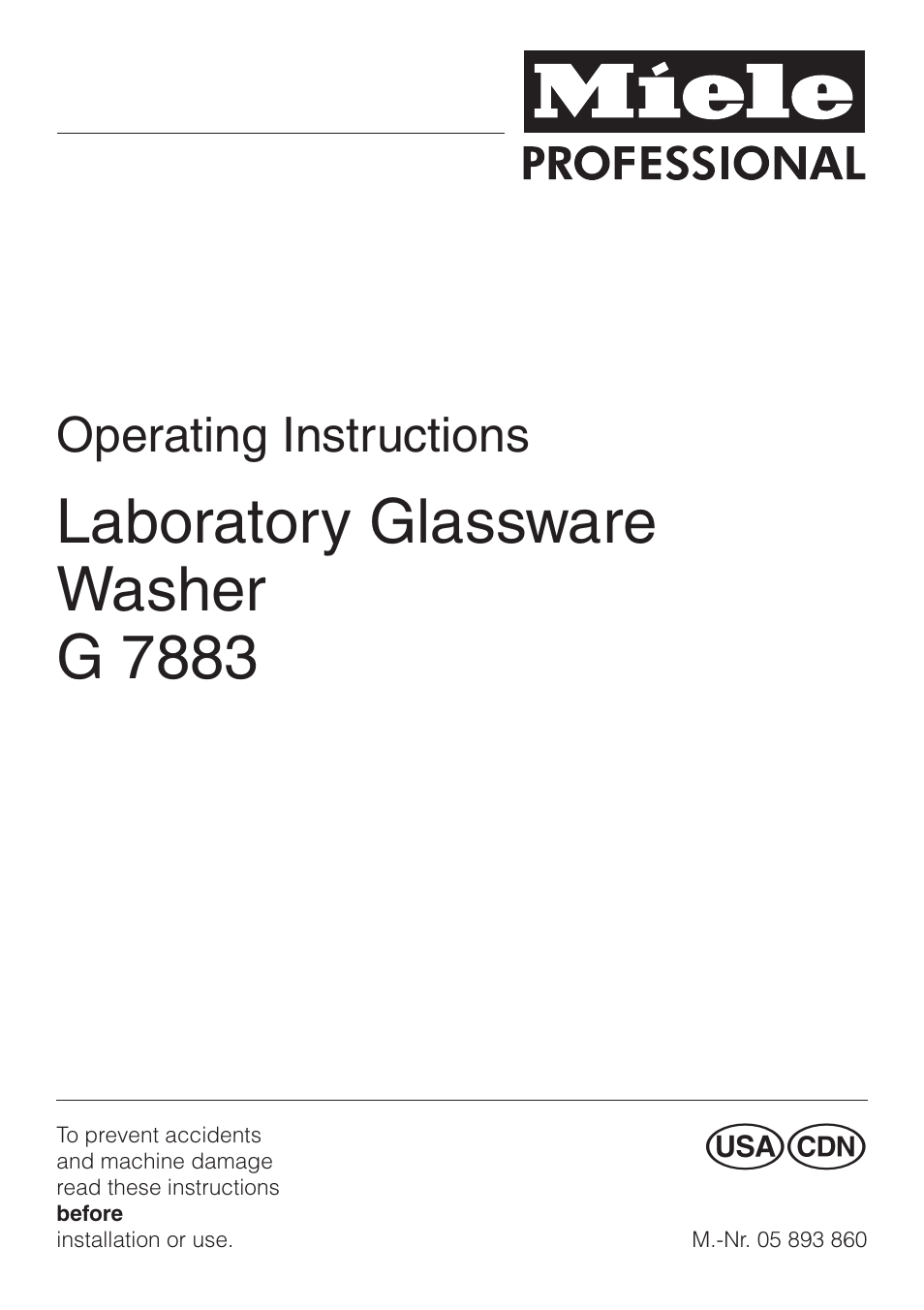 Miele G 7883 User Manual | 64 pages