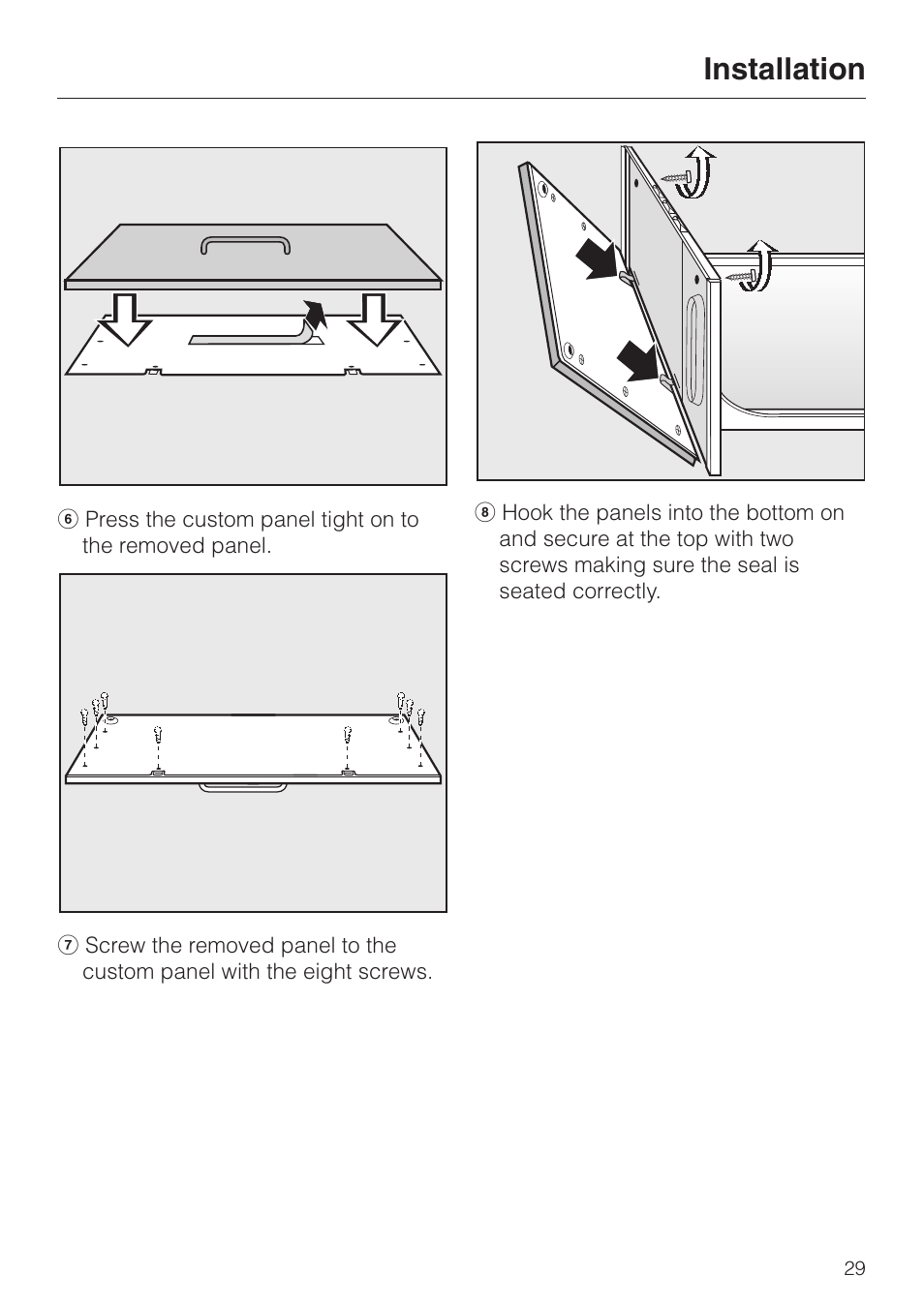 Installation | Miele ESW700-25 User Manual | Page 29 / 32