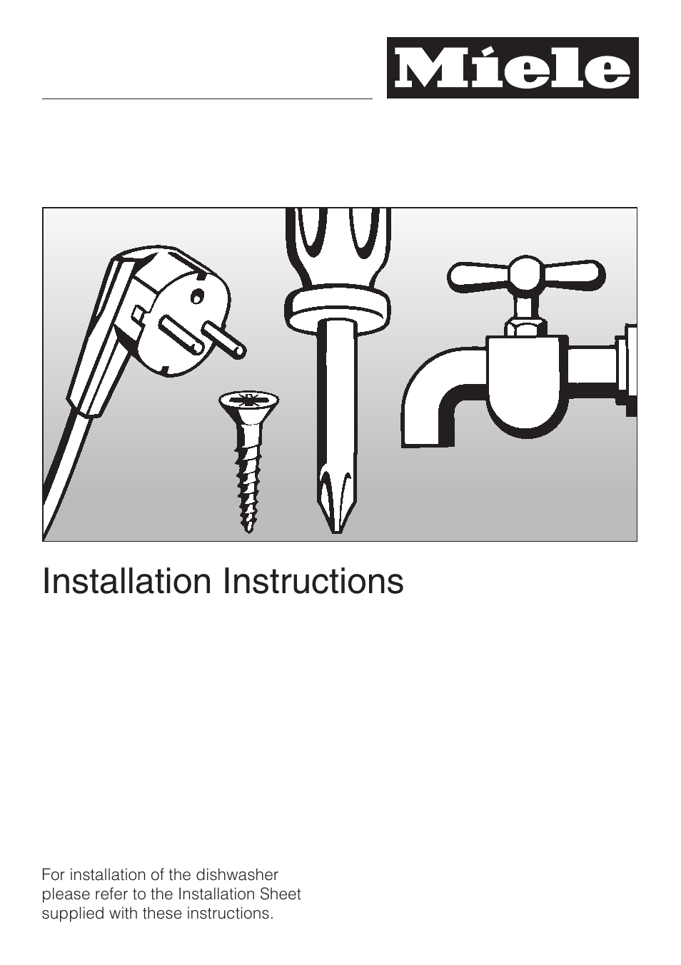 Installation instructions 51, Installation instructions | Miele G2182 User Manual | Page 51 / 56