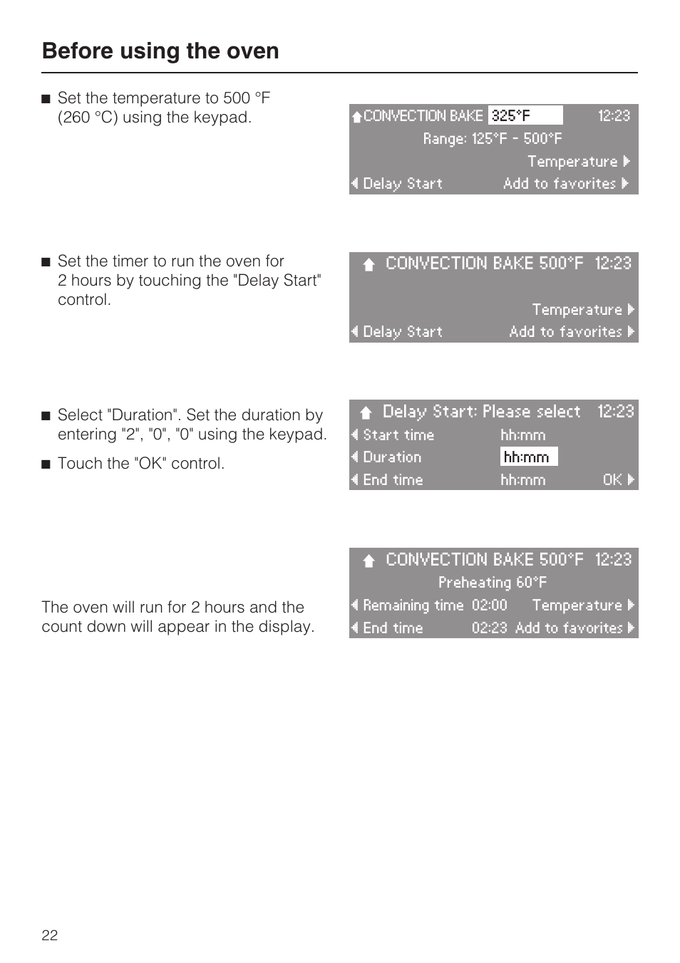 Before using the oven | Miele H4890B2 User Manual | Page 22 / 76