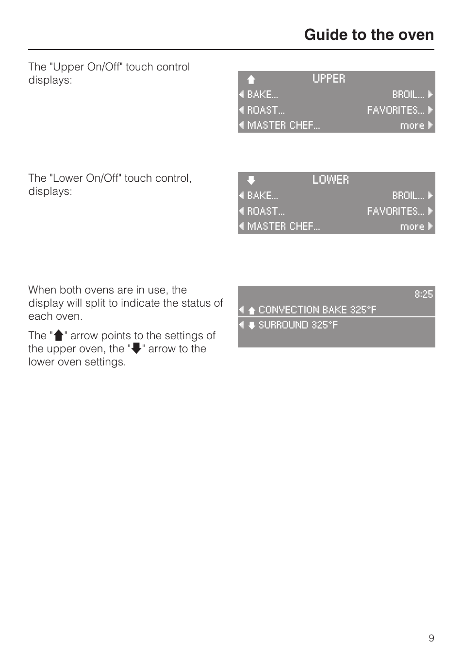 Guide to the oven | Miele H4890B2 User Manual | Page 9 / 76