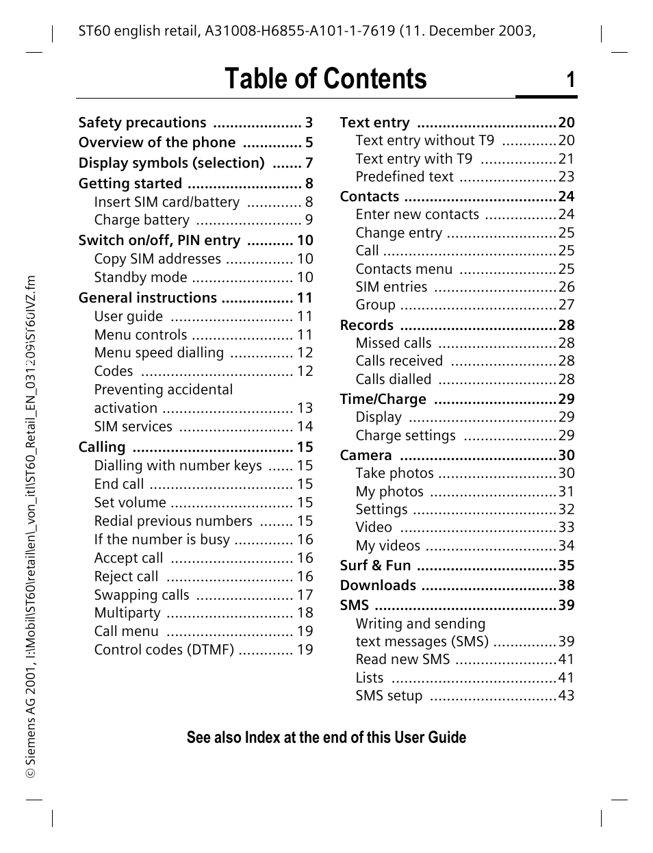 Siemens ST60 User Manual | 89 pages