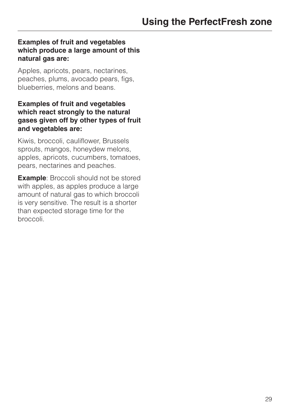Using the perfectfresh zone | Miele KF 9757 iD User Manual | Page 29 / 64