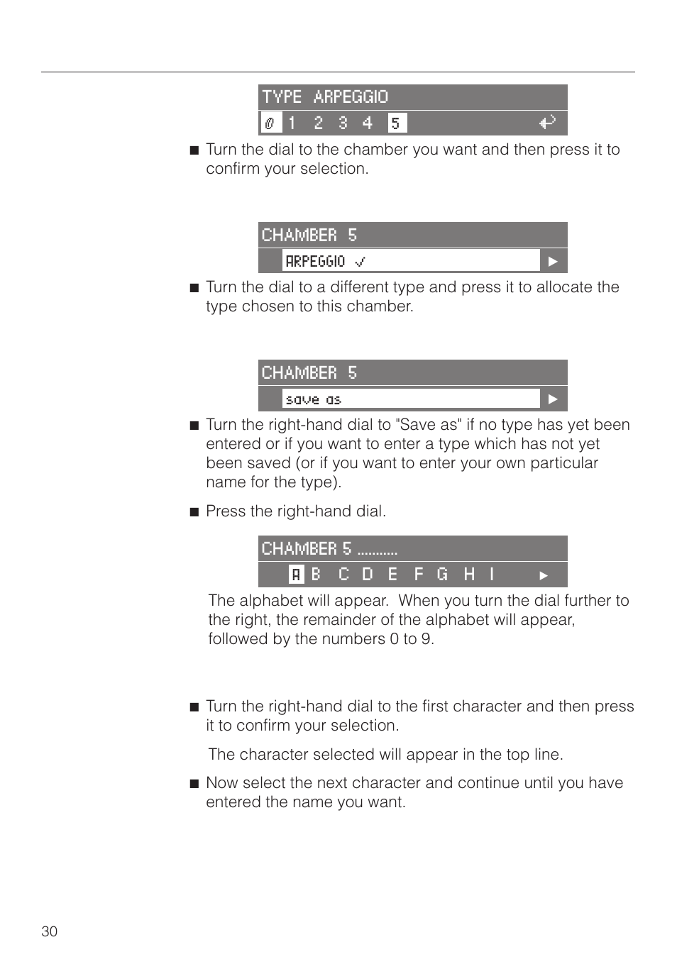 Saving different types of coffee | Miele CVA 2660 User Manual | Page 30 / 88