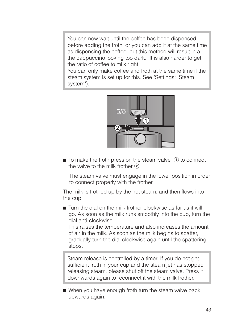 Making coffee | Miele CVA 2660 User Manual | Page 43 / 88