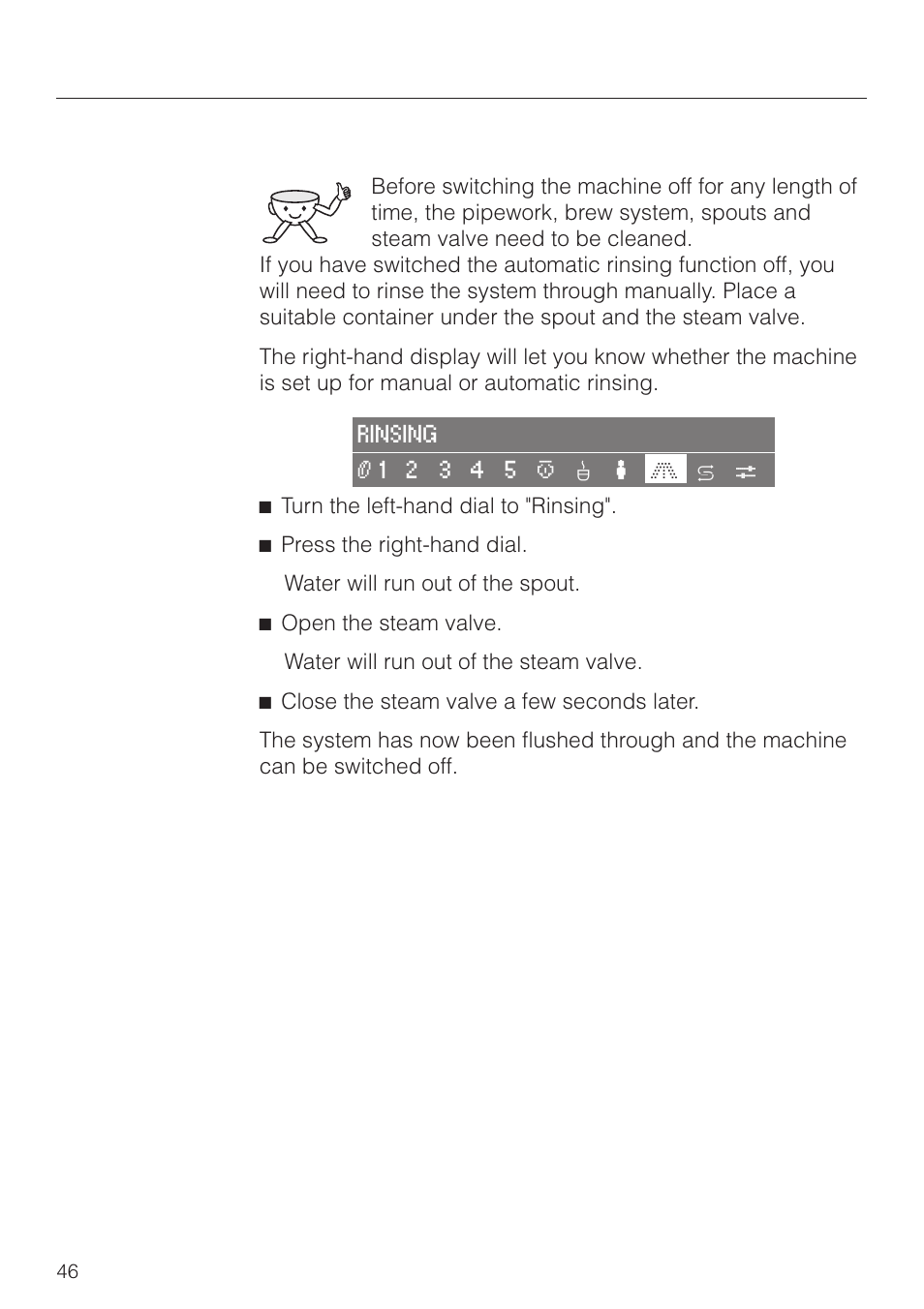 After use 46, Making coffee, After use | Miele CVA 2660 User Manual | Page 46 / 88