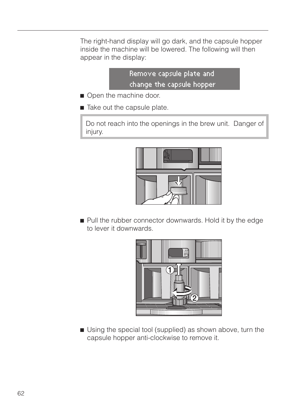 Cleaning and care | Miele CVA 2660 User Manual | Page 62 / 88