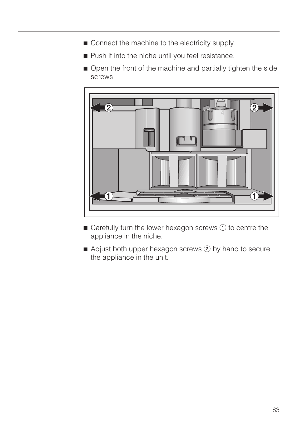 Installation | Miele CVA 2660 User Manual | Page 83 / 88
