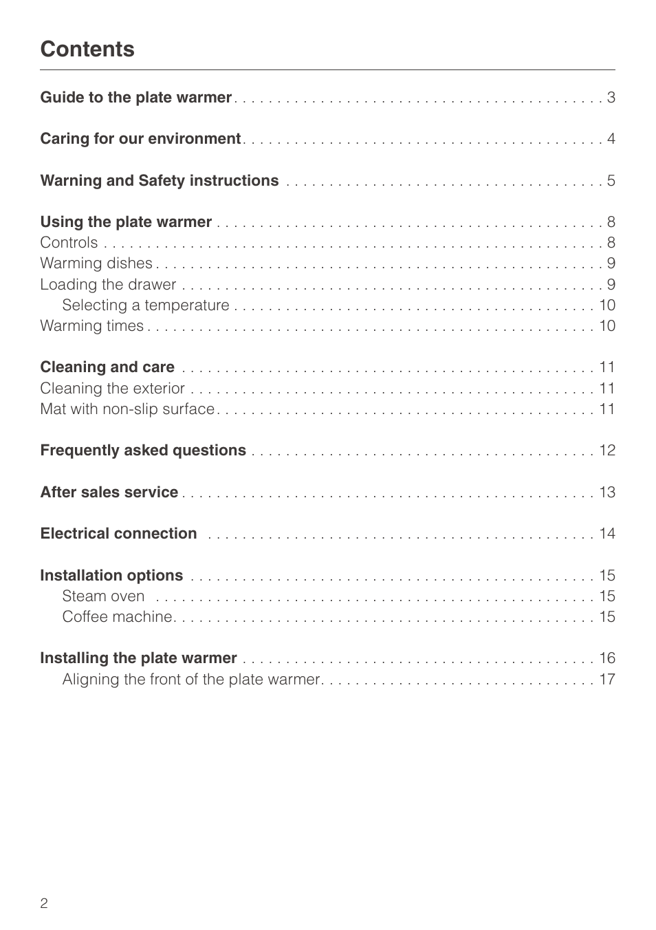 Miele EGW602-14 User Manual | Page 2 / 20